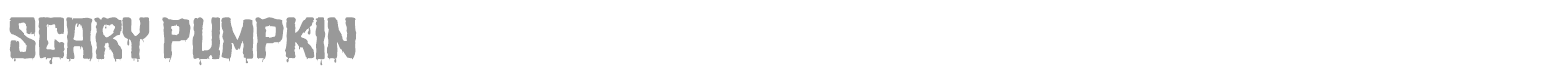 Scary Pumpkin font preview